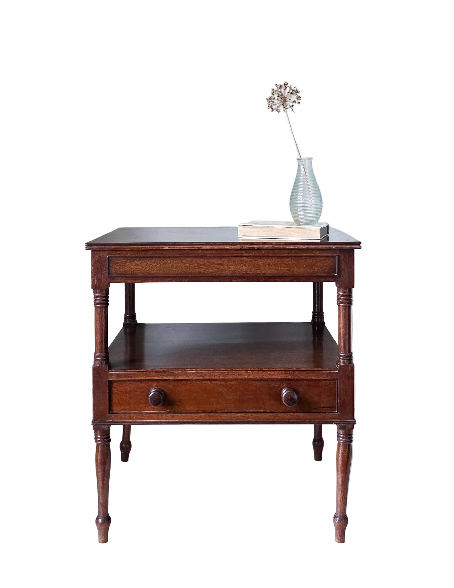 The June Antique Mahogany Side Table