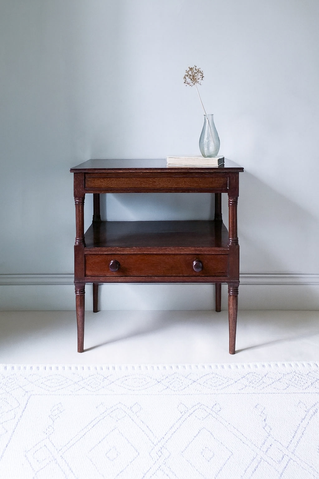 The June Antique Mahogany Side Table