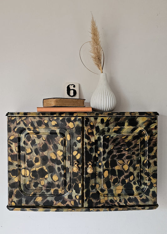 The Kelly Leopard Print Wall Cabinet