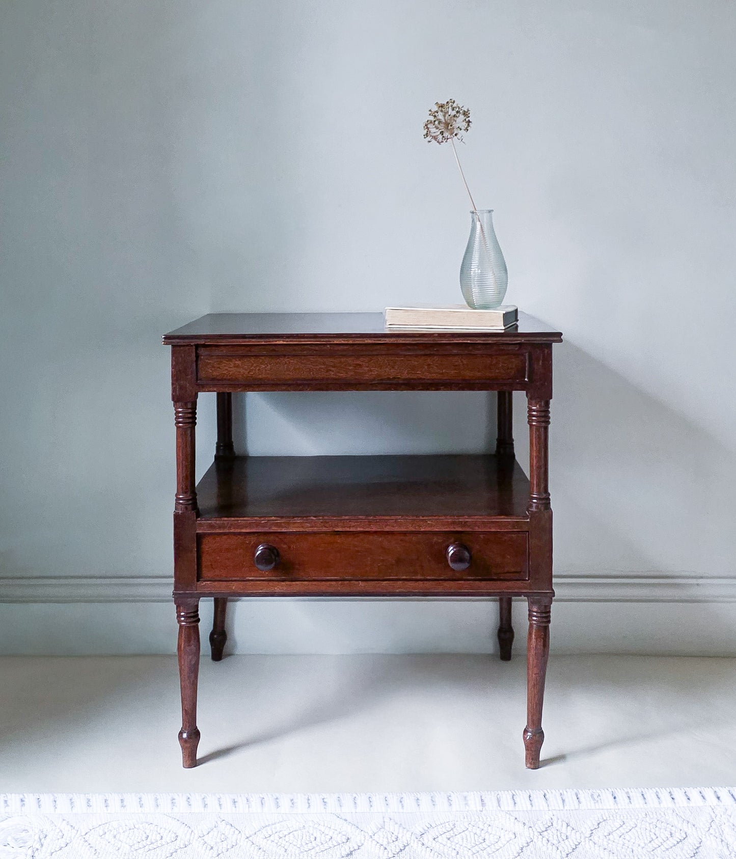 The June Antique Mahogany Side Table
