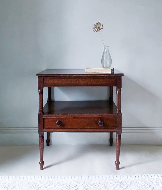 The June Antique Mahogany Side Table