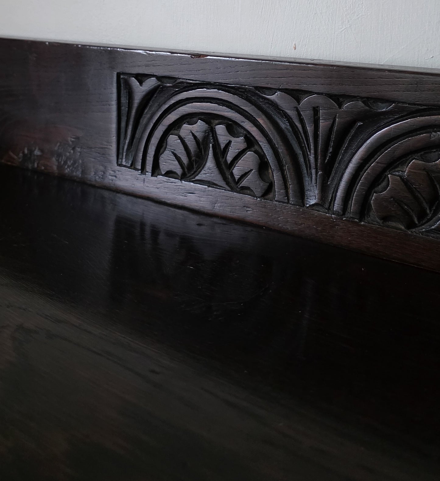 The Glynn Antique Carved Oak Lawyers Court Cabinet