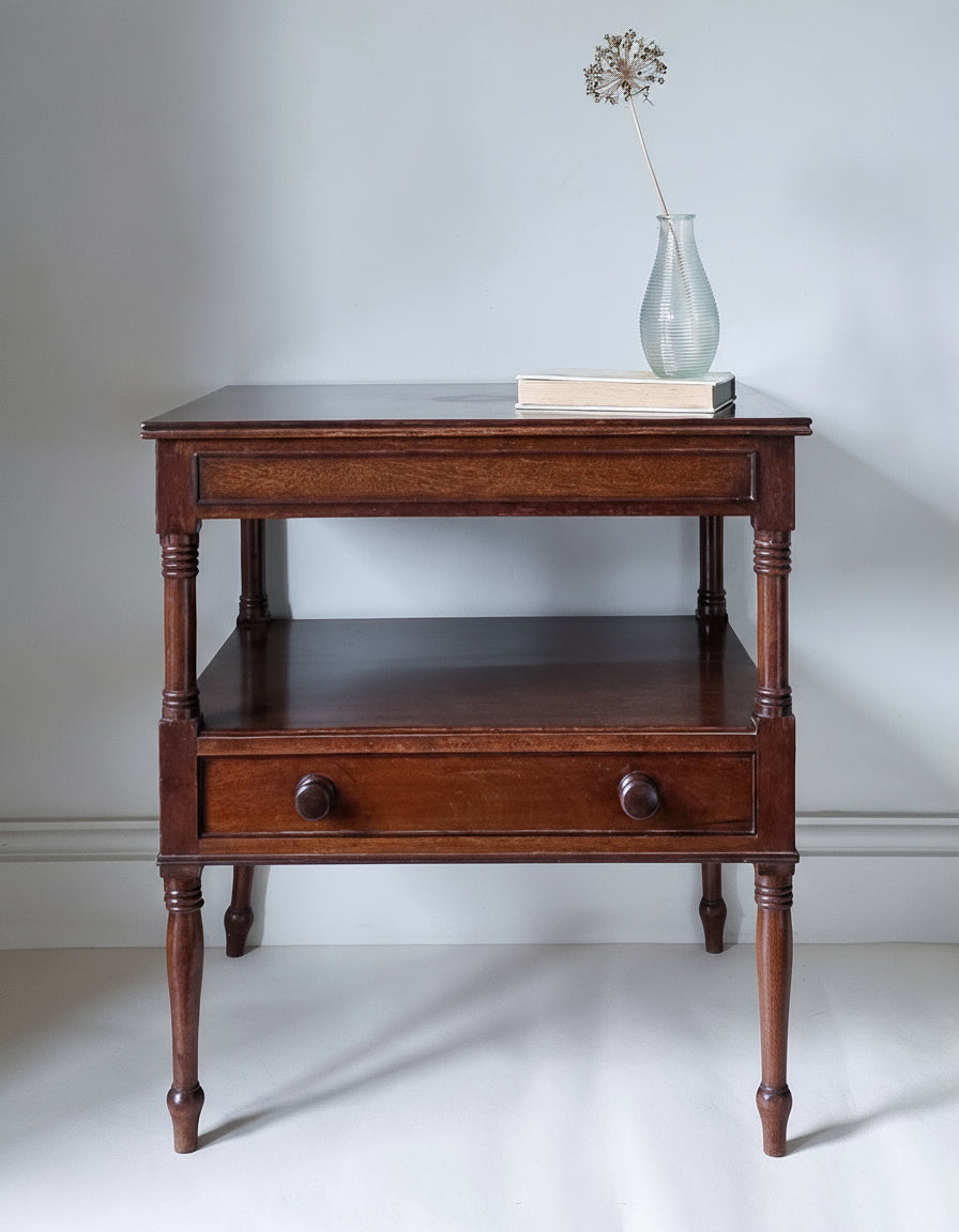 The June Antique Mahogany Side Table