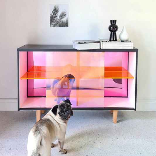 The Phoebe Neon Sunset Light Up Cabinet