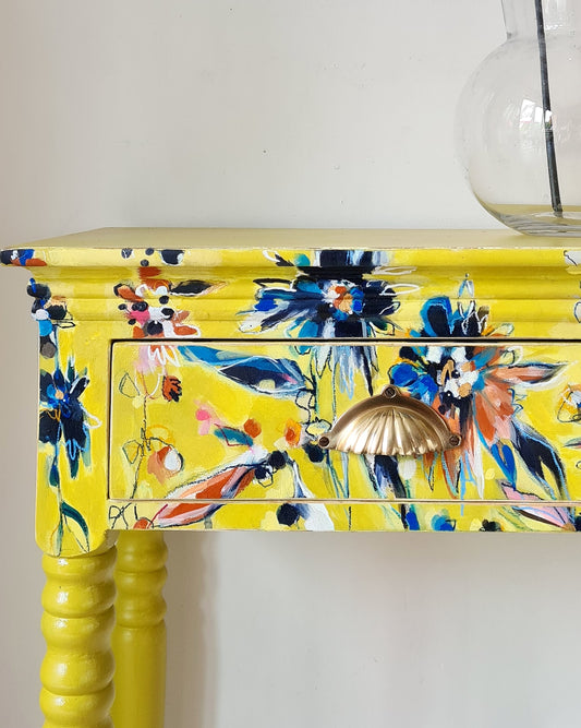 The Penny Autumn Floral Side Table