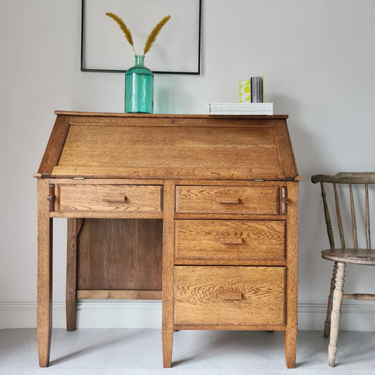 The Charlie Industrial Oak Desk