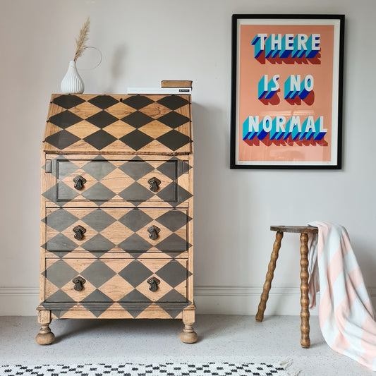 The Harley Geometric Oak Bureau