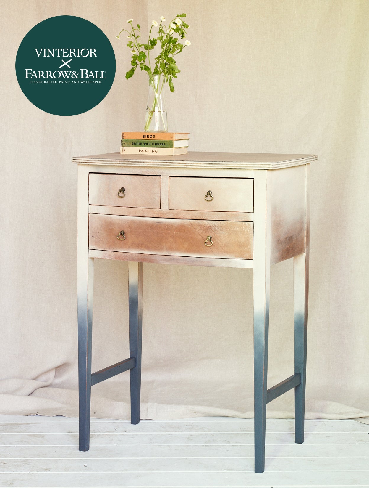 Vinterior X Farrow & Ball Antique Side Table